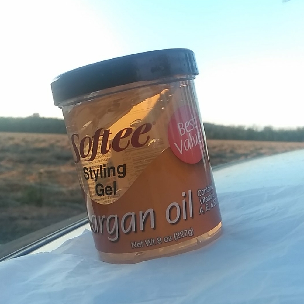 8oz Argan Oil Styling Gel Wet or Dry Hair SOFTEE